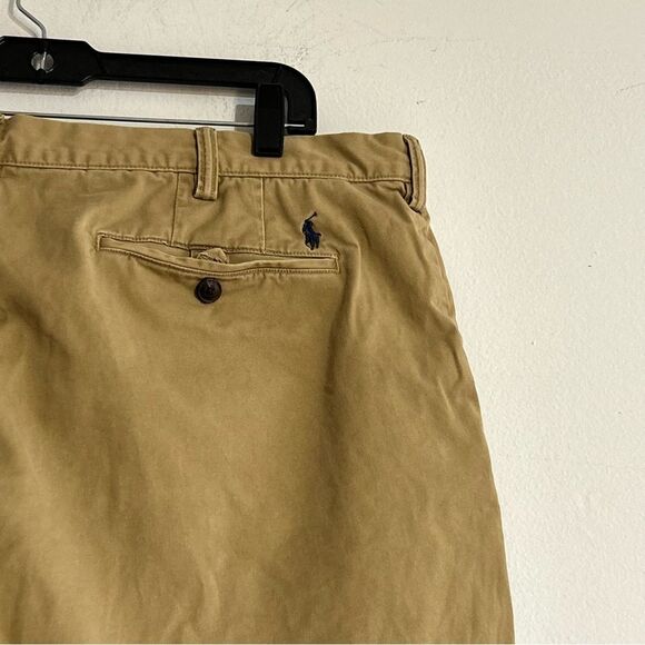 Polo Ralph Lauren 9" Stretch Classic Fit Chino Shorts Khaki Tan Size 40 - Picture 4 of 9